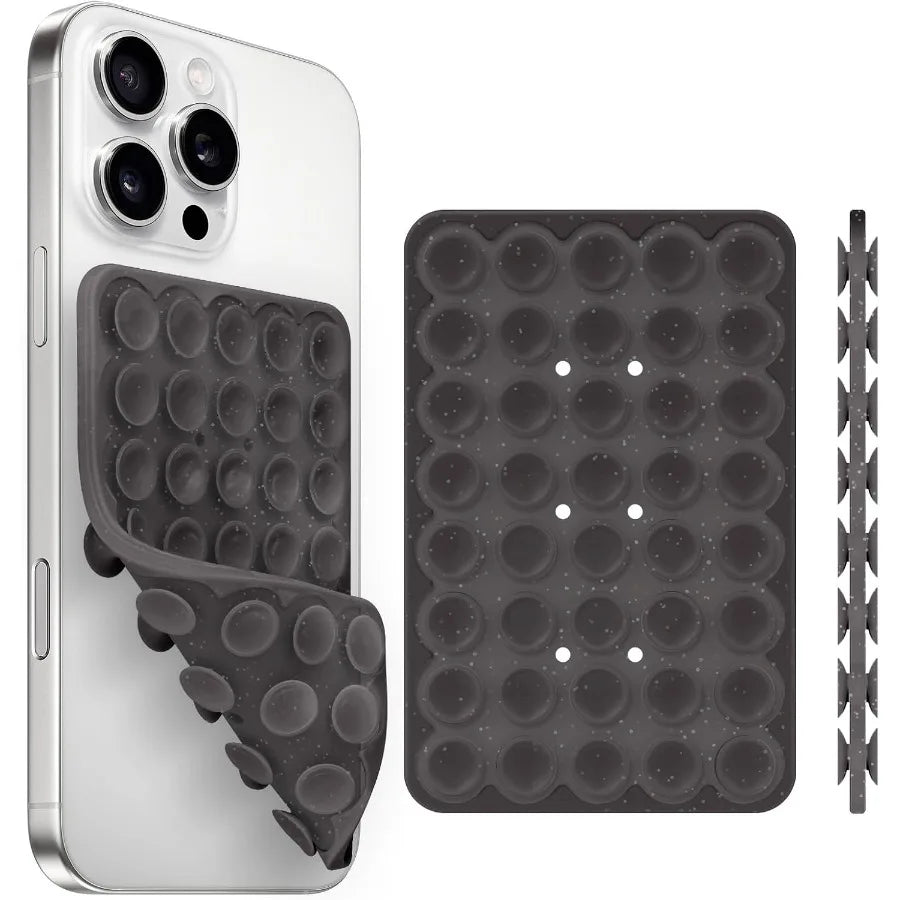 1/2/5pcs Silicone Suction Cup Phone Case Mount Double Sided, Phone Accessories Hands-Free Strong Grip Holder for Selfies and Videos