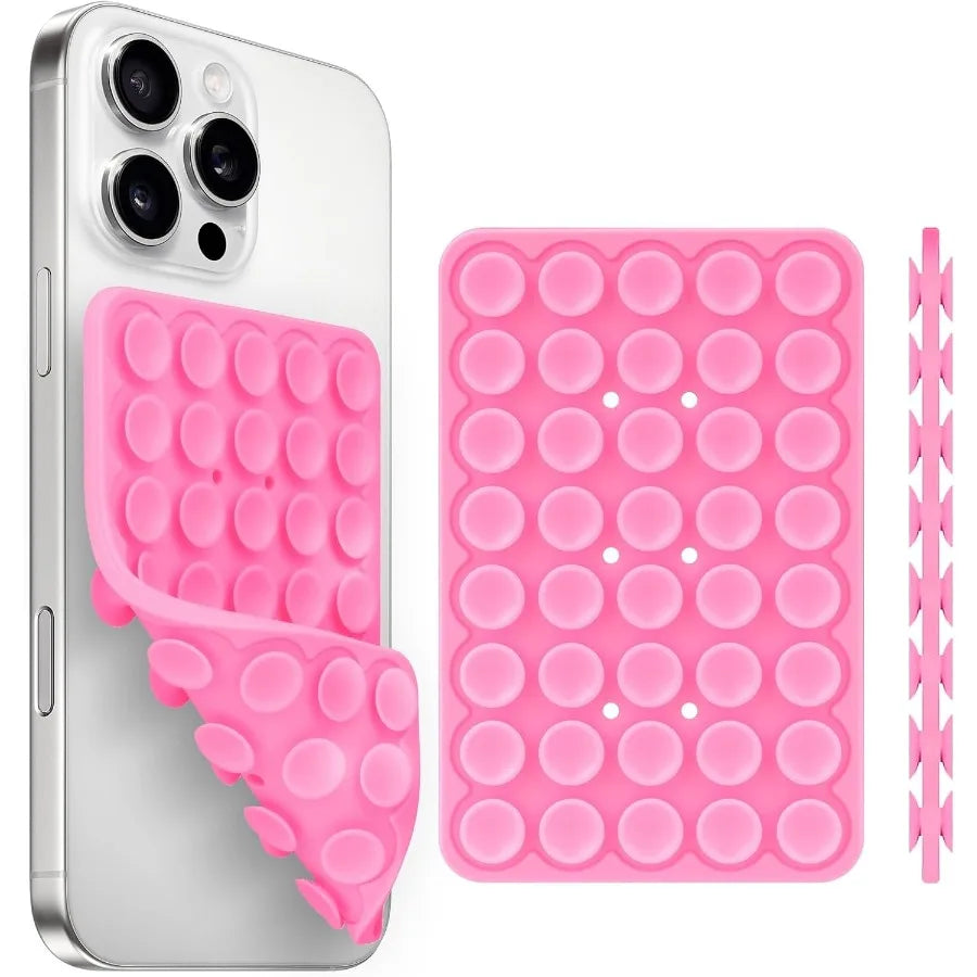 1/2/5pcs Silicone Suction Cup Phone Case Mount Double Sided, Phone Accessories Hands-Free Strong Grip Holder for Selfies and Videos