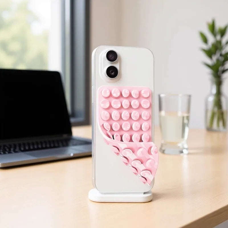 1/2/5pcs Silicone Suction Cup Phone Case Mount Double Sided, Phone Accessories Hands-Free Strong Grip Holder for Selfies and Videos