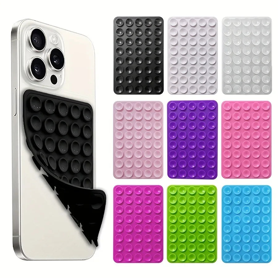 1/2/5pcs Silicone Suction Cup Phone Case Mount Double Sided, Phone Accessories Hands-Free Strong Grip Holder for Selfies and Videos
