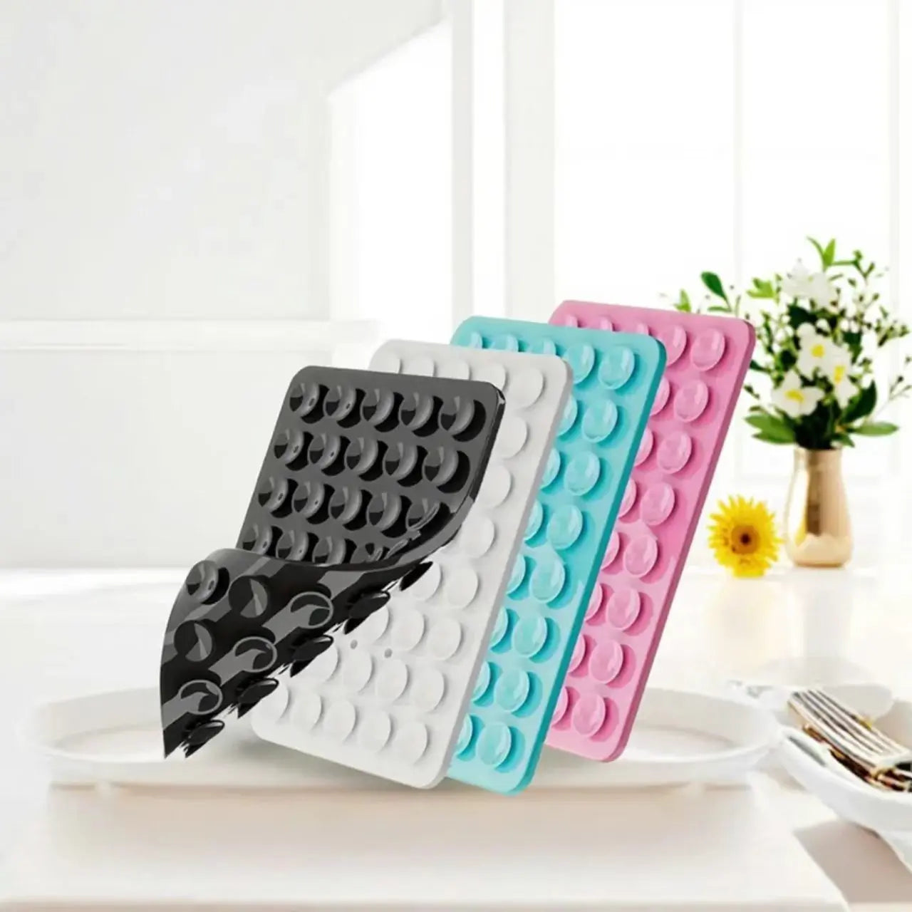1/2/5pcs Silicone Suction Cup Phone Case Mount Double Sided, Phone Accessories Hands-Free Strong Grip Holder for Selfies and Videos