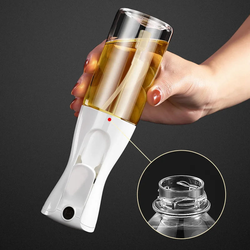 200/300/500ml Oil Spray Bottle BBQ Cooking Olive Oil Sprayer Plastic Baking Oil Spray Empty Bottle Vinegar Bottle Or  Oil brush