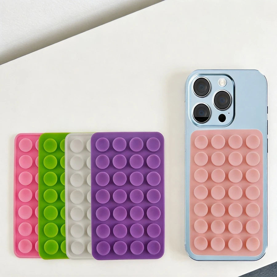 1/2/5pcs Silicone Suction Cup Phone Case Mount Double Sided, Phone Accessories Hands-Free Strong Grip Holder for Selfies and Videos