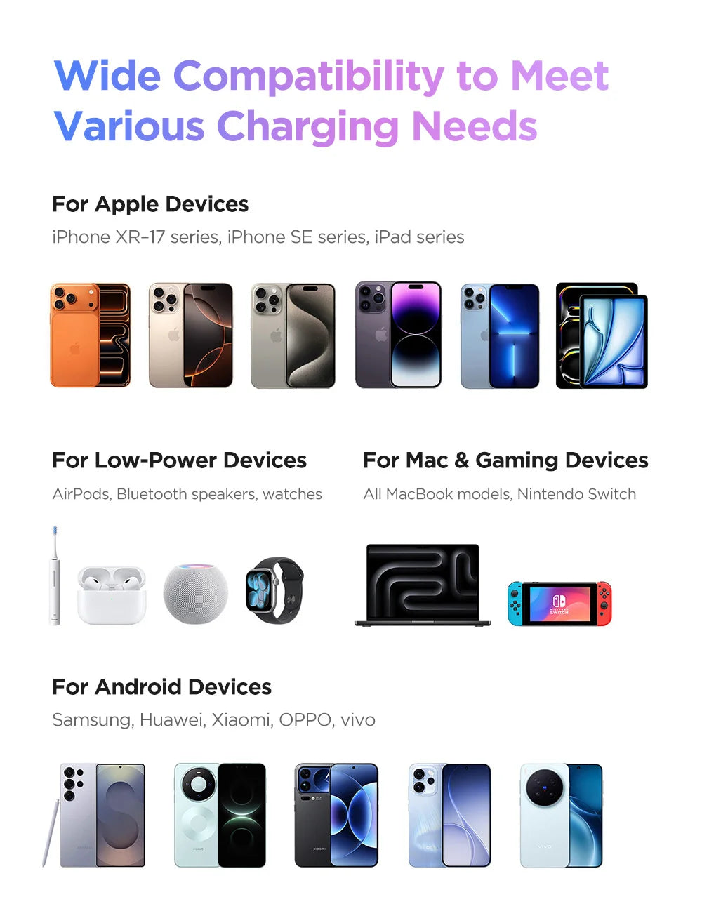 PISEN 45W Fast Charging CCC Power Bank Built-in Dual USB-C Cable 10000mAh/ 20000mAh Mini Portable Powerbank For iPhone 17 Xiaomi